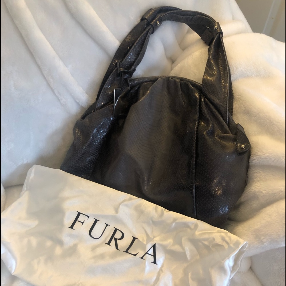 Furla snakeskin purse